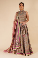 Multi Color Embellished Lehenga4809 video